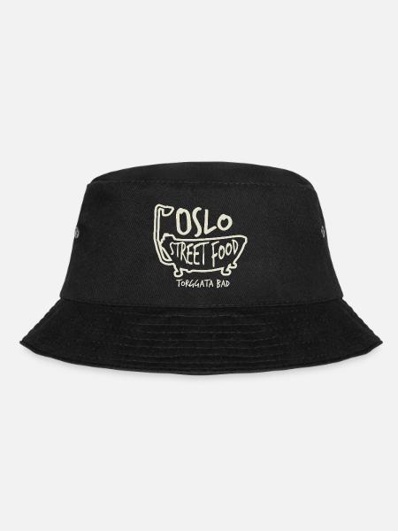 oslo street food - Bucket Hat - black
