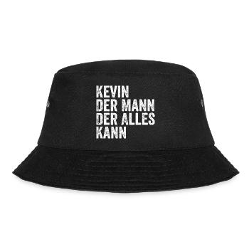 Kevin Der Mann Der Alles Kann Vorname Kevin - Bucket Hat - Schwarz - Vorne - Lela (165cm)