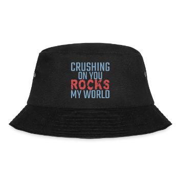 Geology Valentine's Day Crushing on you rocks - Bucket Hat - black - Front - Lela (165cm)