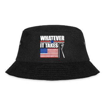 Whatever It Takes USA - Bucket Hat - Schwarz - Vorne - Lela (165cm)