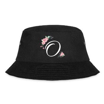Letter o flowers - Bucket Hat - black - Front - Lela (165cm)