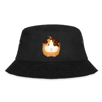Zuckersüßes Meerschweinchen – zum Verlieben! - Bucket Hat - Schwarz - Vorne - Lela (165cm)