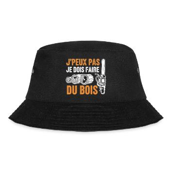 J peux pas je dois faire du bois - Bob - noir - Devant - Lela (165cm)