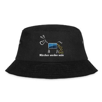 Märchen werden wahr - Goldesel - Photovoltaik - Bucket Hat - Schwarz - Vorne - Lela (165cm)