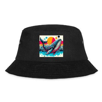 whale - Bucket Hat - black - Front - Lela (165cm)