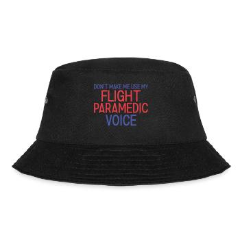 Flight Paramedic Voice Luftrettung - Bucket Hat - Schwarz - Vorne - Lela (165cm)