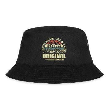 october 1968 - gift for his 57th birthday october - Bucket Hat - black - Front - Lela (165cm)