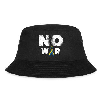 No War Ukraine Peace Sign - Bucket Hat - black - Front - Lela (165cm)