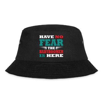 Have no Fear the Babyboomer is here Outfit - Bucket Hat - Schwarz - Vorne - Lela (165cm)