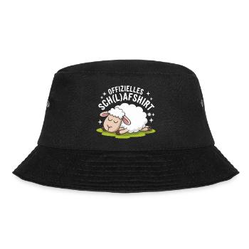 Lustiges Schaf mit Schulshirt Design - Bucket Hat - Schwarz - Vorne - Lela (165cm)