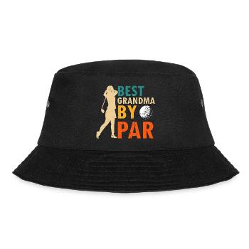Best Grandma By Par Funny Golf Pun For Women - Bucket Hat - black - Front - Lela (165cm)