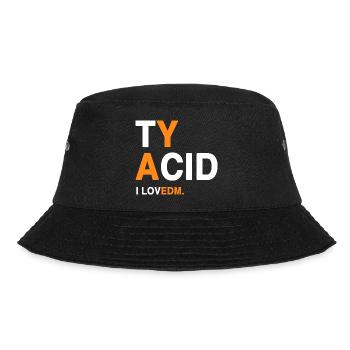 I LOVEDM - EDM-Fans  - Bucket Hat - Schwarz - Vorne - Lela (165cm)
