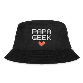 Geek dad happy dad father son super dad - Bucket Hat - black - Front - Lela (165cm)