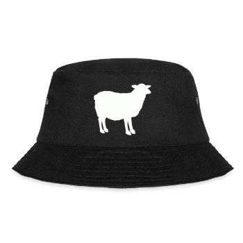 Sheep Silhouette - Bucket Hat - black - Front - Lela (165cm)