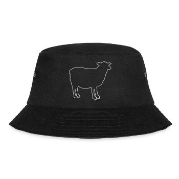 Schaf Silhouette - Bucket Hat - Schwarz - Vorne - Lela (165cm)