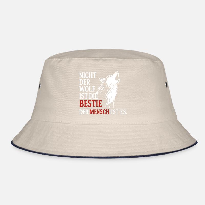 CoolesWolfs Design mit Spruch Bucket Hat