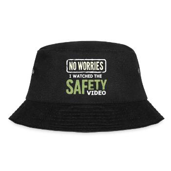 No Stress Safety Video Memes - Bucket Hat - black - Front - Lela (165cm)