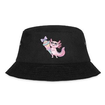 Pink Axolotl Eiscreme Party - Bucket Hat - black - Front - Lela (165cm)