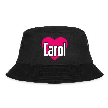 I Love Carol Pink Heart I Love Carol - Bucket Hat - black - Front - Lela (165cm)