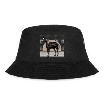 Pferd - Bucket Hat - Schwarz - Vorne - Lela (165cm)