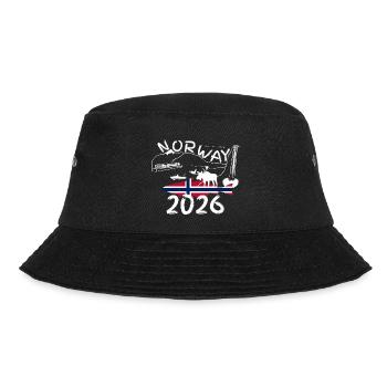 Norway 2026 Pollack with Mountains and Moose Fishing - Bucket Hat - black - Front - Lela (165cm)