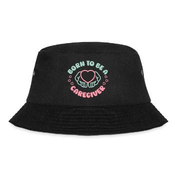 Nurse, geriatric care - Bucket Hat - black - Front - Lela (165cm)