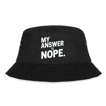Ma réponse est non, sarcasme drôle, je dis pour - Bob - noir - Devant - Lela (165cm)
