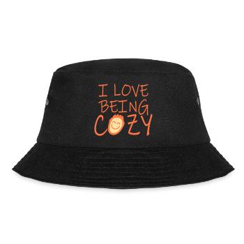 I Love Being Cozy Gemütlichkeit Zuhause Entspannt - Bucket Hat - black - Front - Lela (165cm)