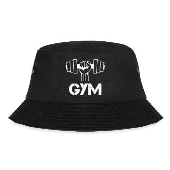 Kraftfaust Gym Symbol - Bucket Hat - Schwarz - Vorne - Lela (165cm)