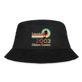 Legendary 2003, Limited Edition - Bucket Hat - Schwarz - Vorne - Lela (165cm)