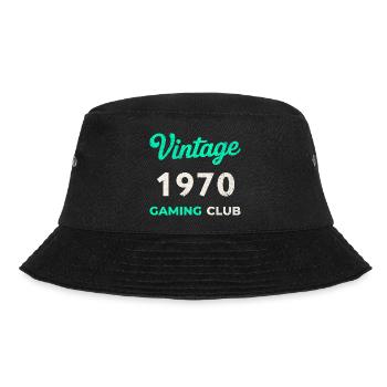Vintage 1970 – Gaming Club Retro Birth Year - Bucket Hat - black - Front - Lela (165cm)