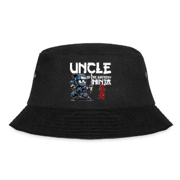 Uncle Of The Birthday Ninja Birthday Funny - Bucket Hat - black - Front - Lela (165cm)