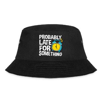 ProkrastinationFaul Faulheit Faulenzer - Bucket Hat - Schwarz - Vorne - Lela (165cm)