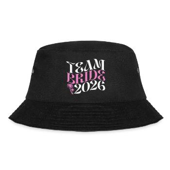 Team Bride Hen Party Bachelorette Party 2026 - Bucket Hat - black - Front - Lela (165cm)
