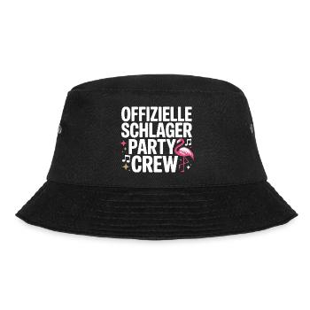 Schlager Party Crew Mallorca Flamingo JGA Malle - Bucket Hat - Schwarz - Vorne - Lela (165cm)