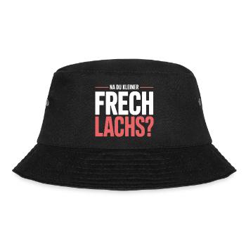 Na Du Kleiner Frechlachs Gamer Lachs Meme Zocker - Bucket Hat - Schwarz - Vorne - Lela (165cm)