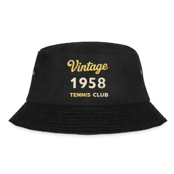Cadeau d’anniversaire rétro vintage du club de tennis 1958 - Bob - noir - Devant - Lela (165cm)