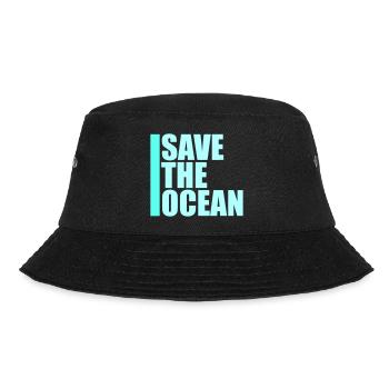 Save The Ocean Ozean Aktivismus Umwelt Statement - Bucket Hat - Schwarz - Vorne - Lela (165cm)