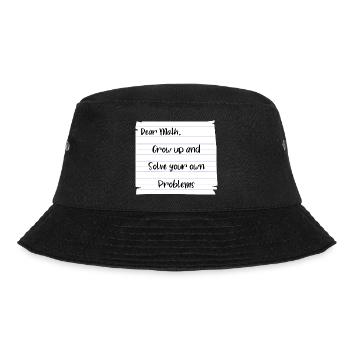 Liebe Mathematik: Werde erwachsen und löse deine eigenen Probleme - Bucket Hat - Schwarz - Vorne - Lela (165cm)