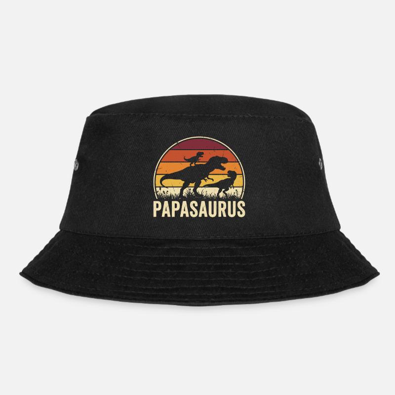 Papasaurus Papa Dinosaure Père Papa - Bob - noir