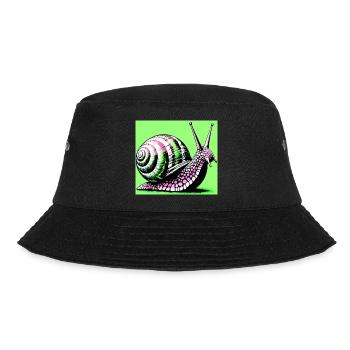 Schnecke - Bucket Hat - Schwarz - Vorne - Lela (165cm)