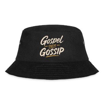Evangelium über Klatsch - Bucket Hat - Schwarz - Vorne - Lela (165cm)