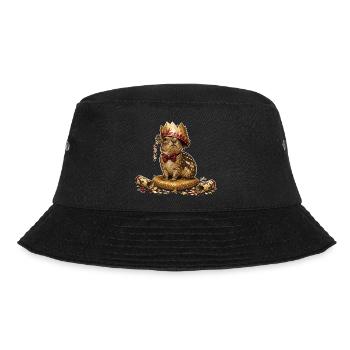 Paka with paper crown - Bucket Hat - black - Front - Lela (165cm)