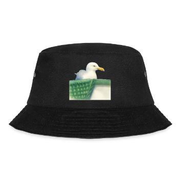 North Sea Seagull Wadden Bird - Bucket Hat - black - Front - Lela (165cm)