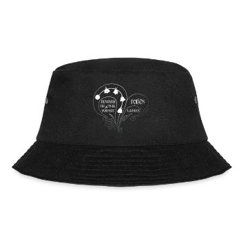 Poisonous White Beauty - Lily of the Valley Vintag - Bucket Hat - black - Front - Lela (165cm)