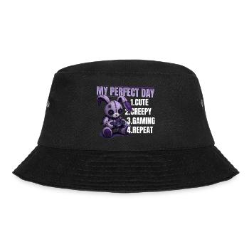 Pastel Goth Soft Goth Gaming Gamer - Bob - noir - Devant - Lela (165cm)
