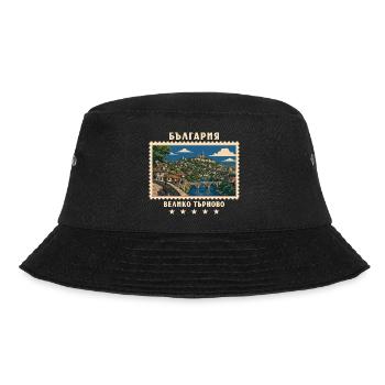 Bulgarien Veliko Tarnovo Vintage Reisemarke - Bucket Hat - Schwarz - Vorne - Lela (165cm)