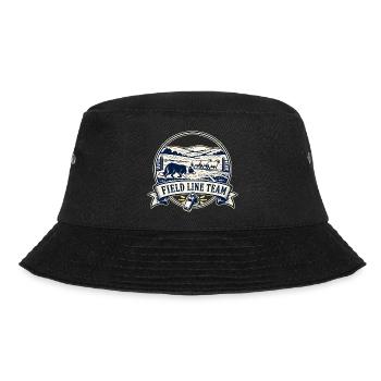 FIELD LINE TEAM Hund - Bucket Hat - Schwarz - Vorne - Lela (165cm)