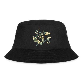 Kreis-Konfetti Farbkonzert - Bucket Hat - Schwarz - Vorne - Lela (165cm)