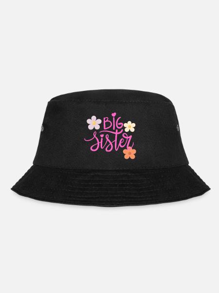 Big sister / Große Schwester T-Shirt - Bucket Hat - Schwarz
